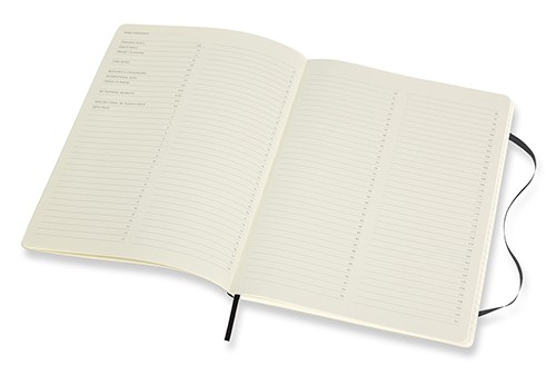 Блокнот недатований Moleskine PRO м'який великий 19 х 25 см чорний