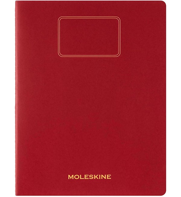 Зошит Moleskine Cahier Student XXL 21,6 х 27,9 см в лінію бордо