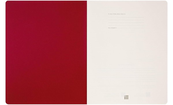 Зошит Moleskine Cahier Student XXL 21,6 х 27,9 см в лінію бордо