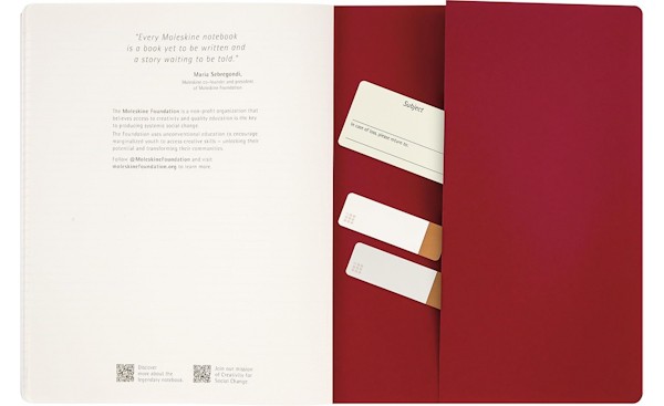 Зошит Moleskine Cahier Student XXL 21,6 х 27,9 см в лінію бордо