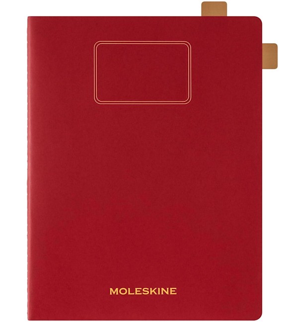 Зошит Moleskine Cahier Student XXL 21,6 х 27,9 см в лінію бордо