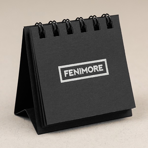 Календар Fenimore на 2026 рік чорний Mini 6 x 6 см