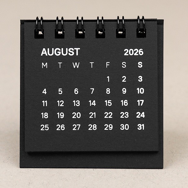 Календар Fenimore на 2026 рік чорний Mini 6 x 6 см