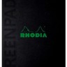 Блокнот Rhodia Greenpad A5+ чорний в лінію