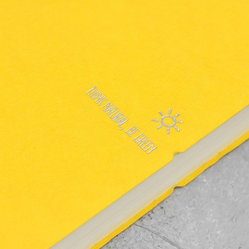 Щоденник Ciak Think Natural на 2021 рік середній жовтий