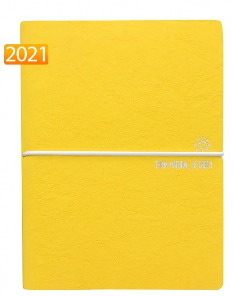 Щоденник Ciak Think Natural на 2021 рік середній жовтий