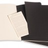 Набір зошитів Moleskine Cahier середній 13 х 21 см в клітинку чорний 