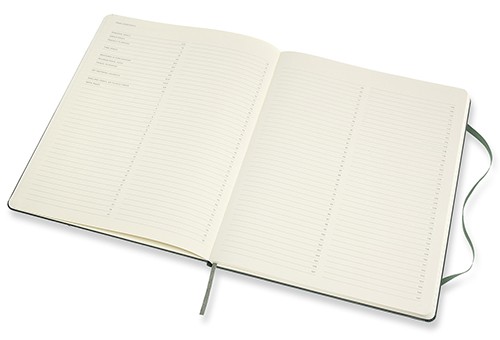 Блокнот недатований Moleskine PRO XXL 21,6 х 27,9 см лісовий зелений 