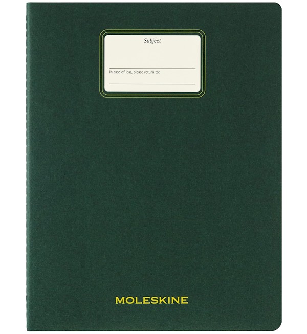 Зошит Moleskine Cahier Student XXL 21,6 х 27,9 см в лінію миртовий зелений