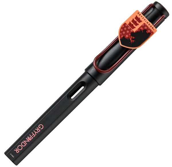 Чорнильна ручка Lamy Safari x Harry Potter Gryffindor чорна з червоним перо EF (дуже тонке)