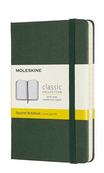 Блокнот Moleskine Classic 9 х 14 см у клітинку миртовий зелений