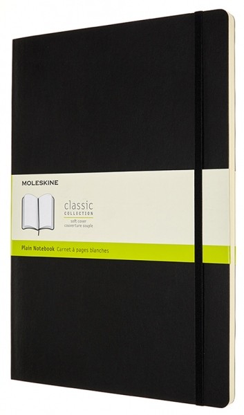 Блокнот Moleskine Classic A4 21 x 29,7 см нелінований чорний м'який