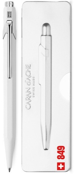 Ручка Caran d'Ache 849 Pop Line біла + бокс