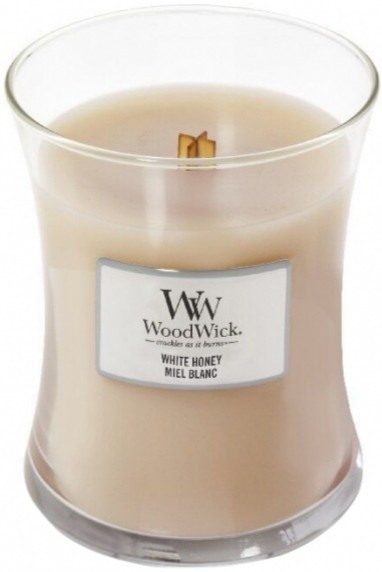 Ароматична свіча WoodWick Medium White Honey 275 г 