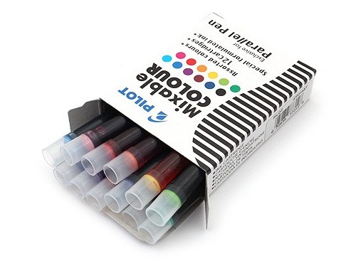 Набір чорнильних картриджів Pilot Parallel Pen різноколірний 12 штук