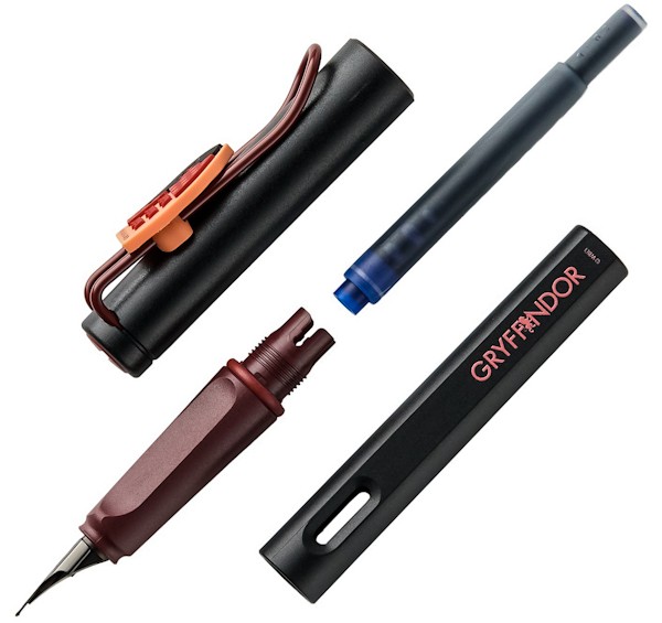 Чорнильна ручка Lamy Safari x Harry Potter Gryffindor чорна з червоним перо F (тонке)
