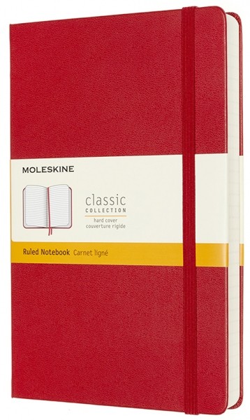 Блокнот Moleskine Classic Expanded середній 13 x 21 см в лінію червоний