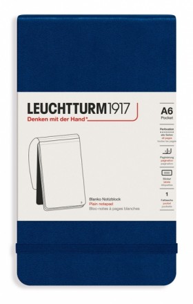 Блокнот Leuchtturm1917 Reporter Notepad кишеньковий 9 х 15 см нелінований темно-синій 