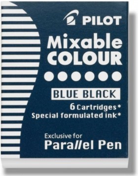 Набір чорнильних картриджів Pilot Parallel Pen темно-синій 6 штук