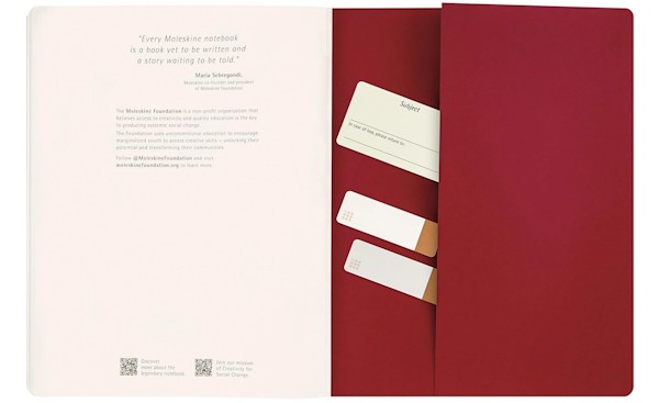 Зошит Moleskine Cahier Student XXL 21,6 х 27,9 см нелінований бордо