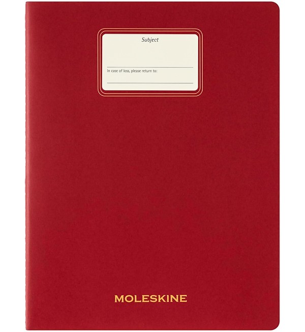 Зошит Moleskine Cahier Student XXL 21,6 х 27,9 см нелінований бордо
