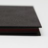 Блокнот Fenimore 14,5 х 20,5 см з чорними сторінками на пружині + біла ручка Sakura
