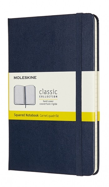 Блокнот Moleskine Classic medium 11,5 x 18 см у клітинку сапфір