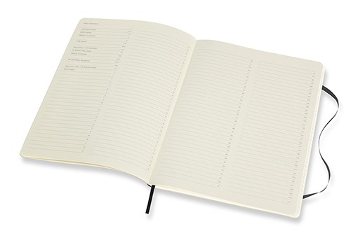 Блокнот недатований Moleskine PRO м'який XXL 21,6 х 27,9 см чорний 