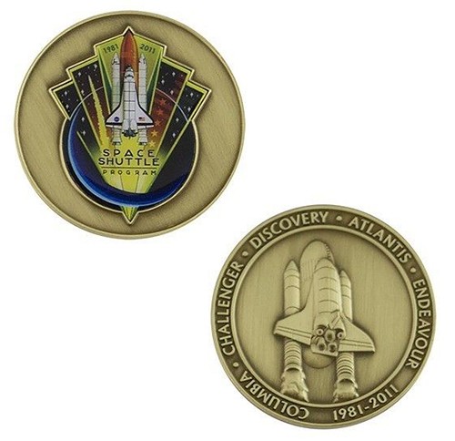 Автоматична кулькова ручка Fisher Space Pen Shuttle ювілейний випуск з монетою