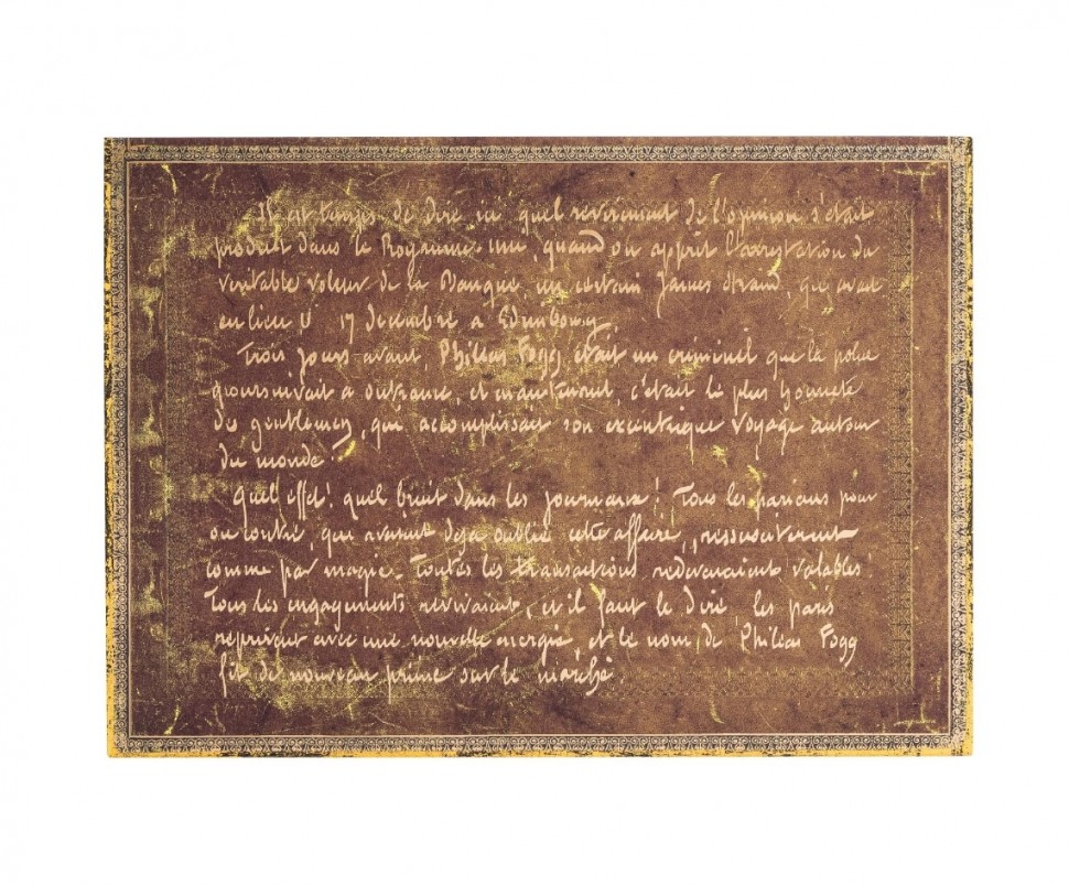 Папка картонна Paperblanks Жуль Верн Навколо Світу За 80 Днів 32,5 х 23,5 см