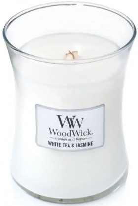Ароматична свіча WoodWick Medium White Tea &amp; Jasmine 275 г 
