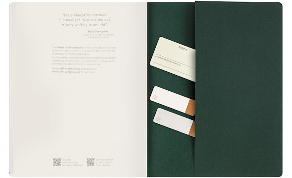 Зошит Moleskine Cahier Student XXL 21,6 х 27,9 см нелінований миртовий зелений