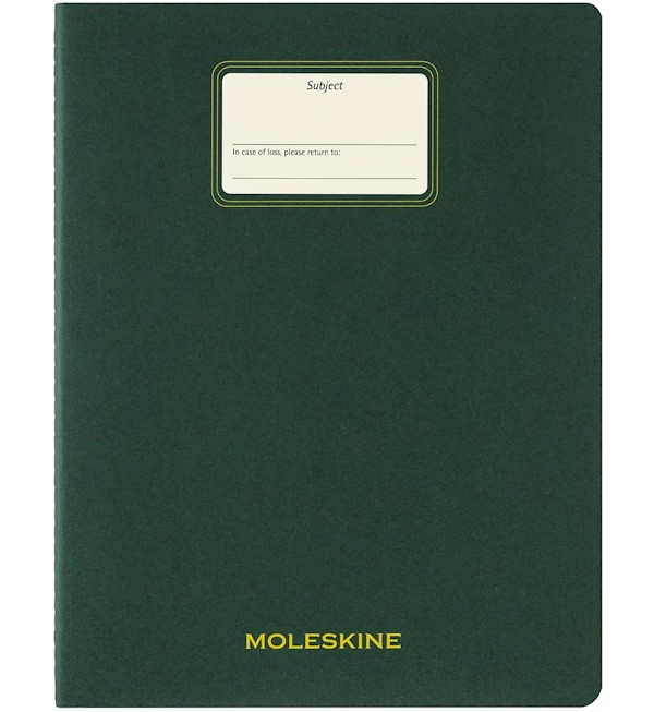 Зошит Moleskine Cahier Student XXL 21,6 х 27,9 см нелінований миртовий зелений