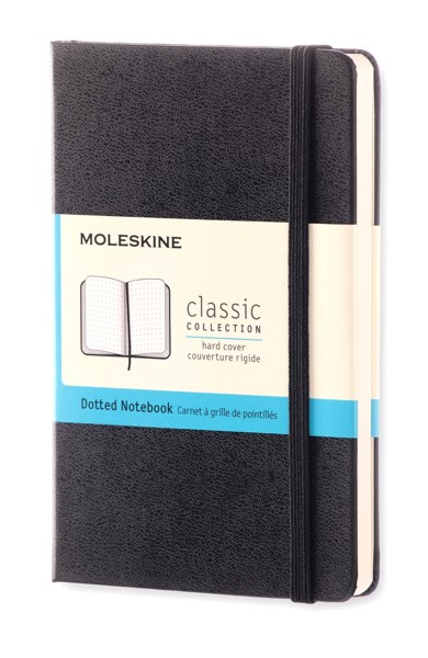 Блокнот Moleskine Classic 9 х 14 см в крапку чорний