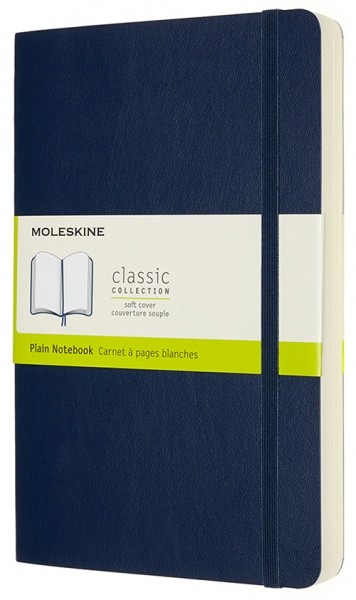Блокнот Moleskine Classic Expanded середній 13 x 21 см нелінований сапфір м'який