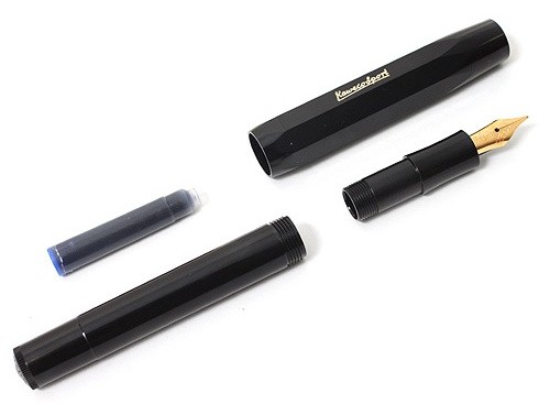 Чорнильна ручка Kaweco Classic Sport чорна перо F (тонке)