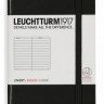 Блокнот Leuchtturm1917 Classic кишеньковий 9 х 15 см в лінію чорний 
