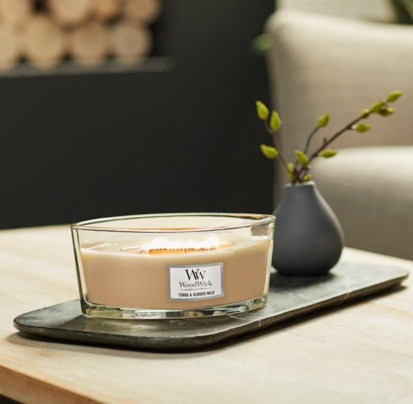 Ароматична свіча WoodWick Ellipse Tonka & Almond Milk 453 г