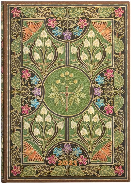 Щотижневик з місцем для записів Paperblanks на 2025 рік Poetry in Bloom середній