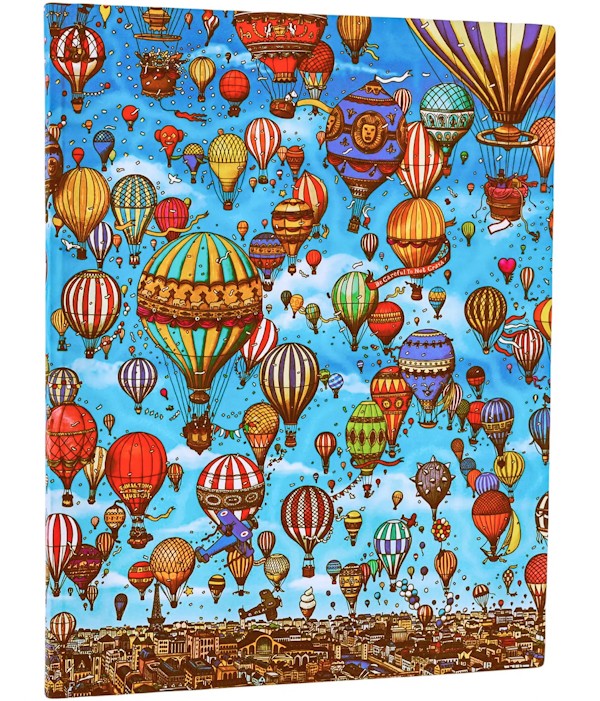 Блокнот Paperblanks П'єр і Місто Лабіринтів Фестиваль Повітряних Куль Flexi великий 17,5 х 22,5 см в лінію