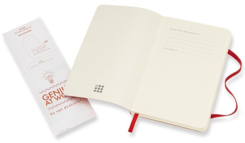 Блокнот Moleskine Classic 9 х 14 см в крапку червоний м'який