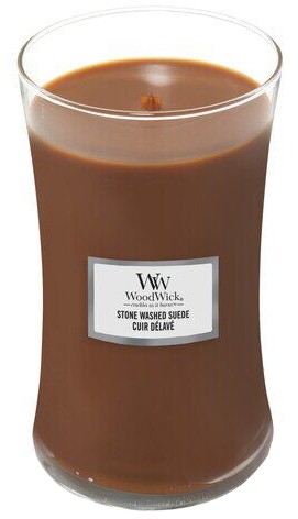 Ароматична свіча WoodWick Large Stone Washed Suede 609 г