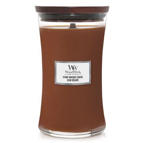 Ароматична свіча WoodWick Large Stone Washed Suede 609 г