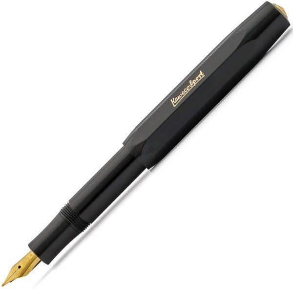 Чорнильна ручка Kaweco Classic Sport чорна перо М (середне)