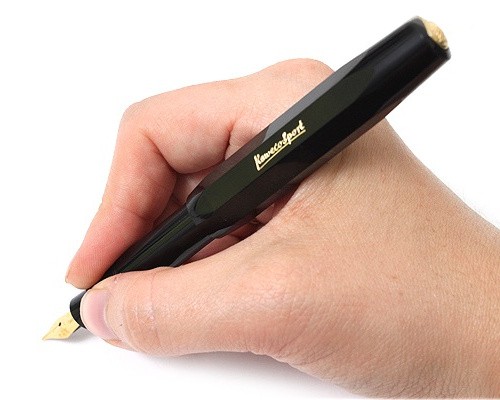 Чорнильна ручка Kaweco Classic Sport чорна перо М (середне)