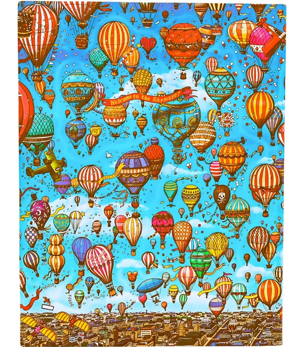 Блокнот Paperblanks П'єр і Місто Лабіринтів Фестиваль Повітряних Куль Flexi великий 17,5 х 22,5 см нелінований