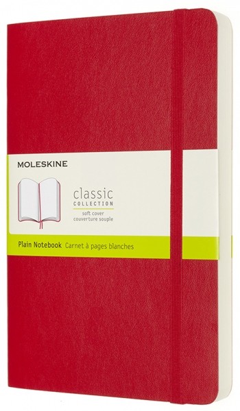 Блокнот Moleskine Classic Expanded середній 13 x 21 см нелінований червоний м'який