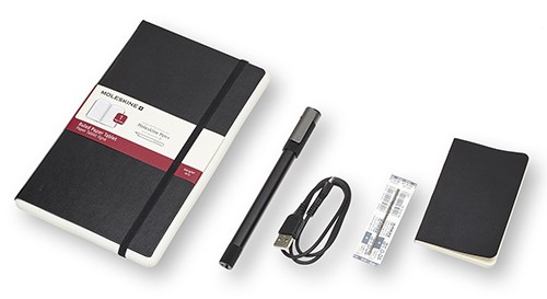 Набір Moleskine Smart Writing Ellipse (Smart Pen + Paper Tablet чорний в лінію)