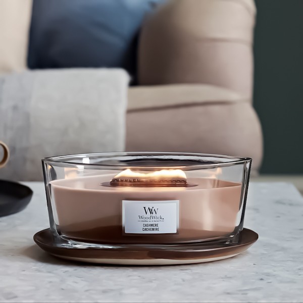 Ароматична свіча WoodWick Ellipse Cashmere 453 г