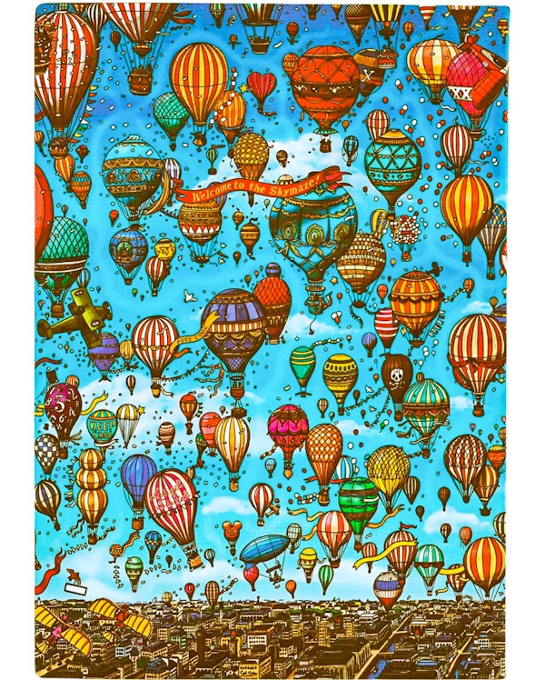 Блокнот Paperblanks П'єр і Місто Лабіринтів Фестиваль Повітряних Куль Flexi середній 12 х 17,5 см в лінію